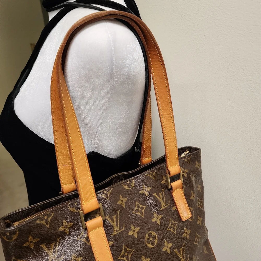 Louis Vuitton LV Monogram Cabas Piano Brown Tote Bag